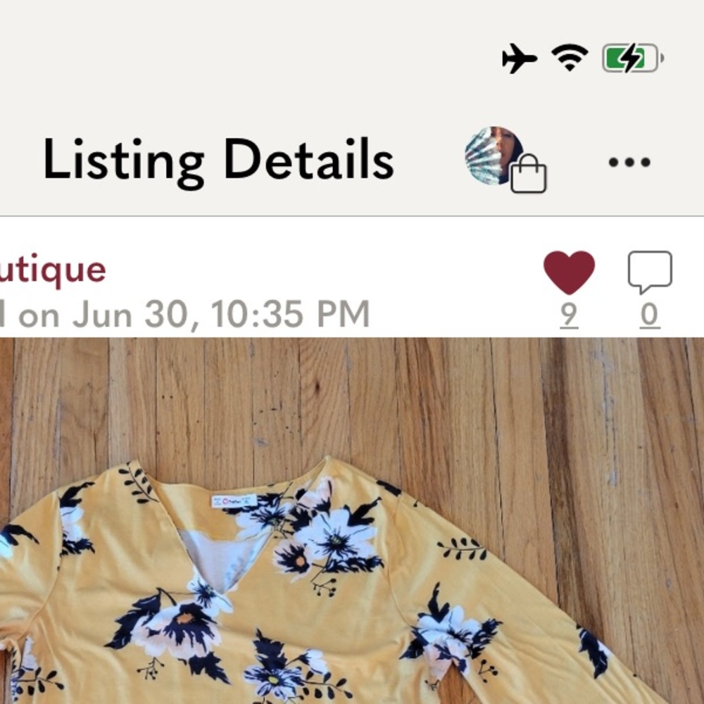 PAT PAT Yellow White Black Floral Tee shirt dress | size XL